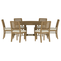 Arini Round Dining Room Table Set Sand Wash