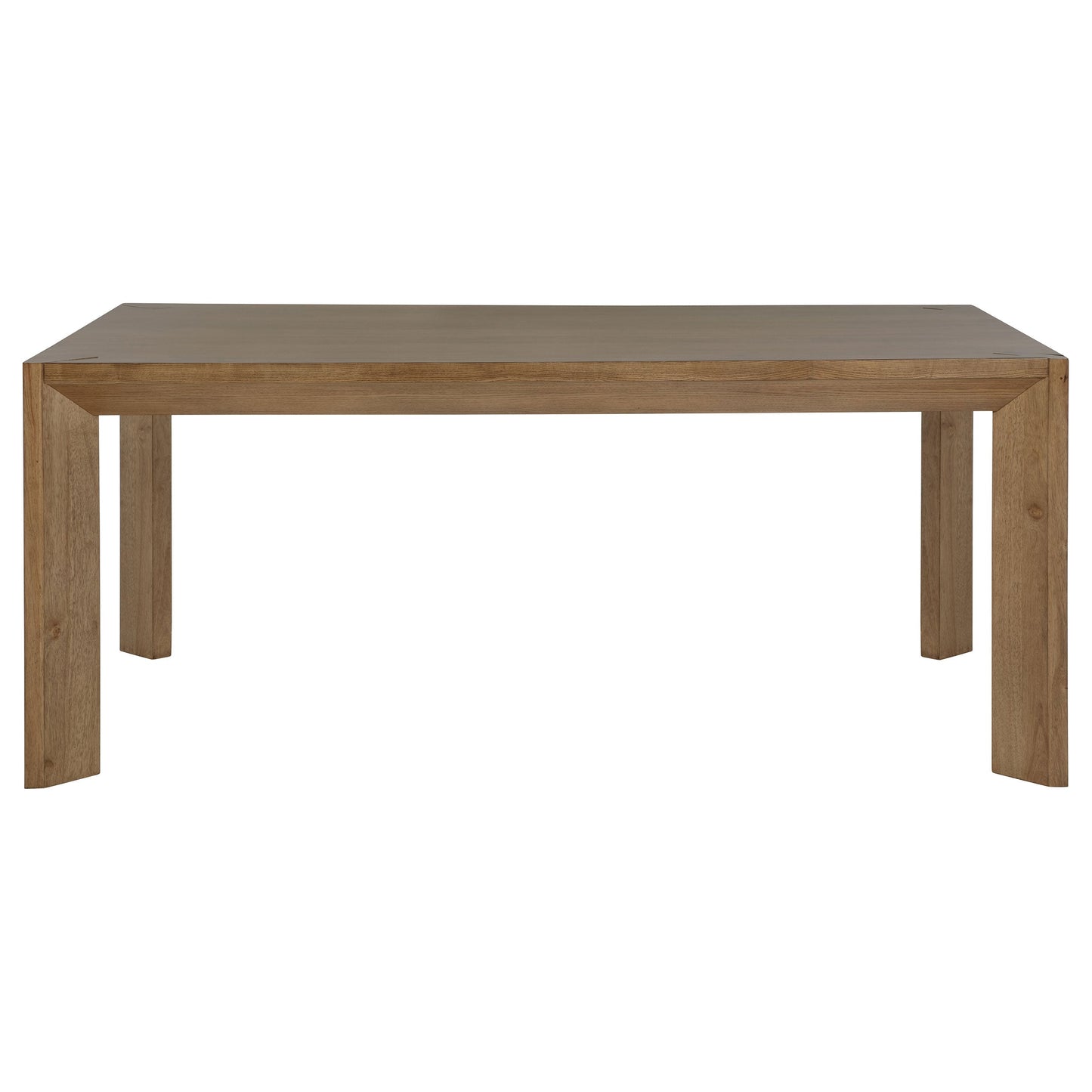 Juego de comedor rectangular Bruner de 72 pulgadas, color marrón natural