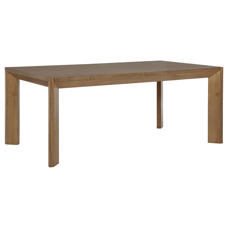 Mesa de comedor rectangular de madera Bruner de 72 pulgadas, color marrón natural