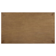 Mesa de comedor rectangular de madera Bruner de 72 pulgadas, color marrón natural