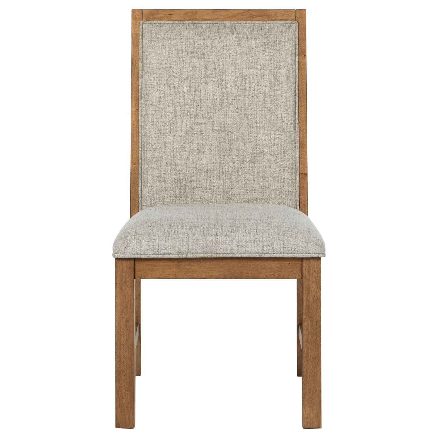 Silla auxiliar tapizada Bruner marrón natural (juego de 2)