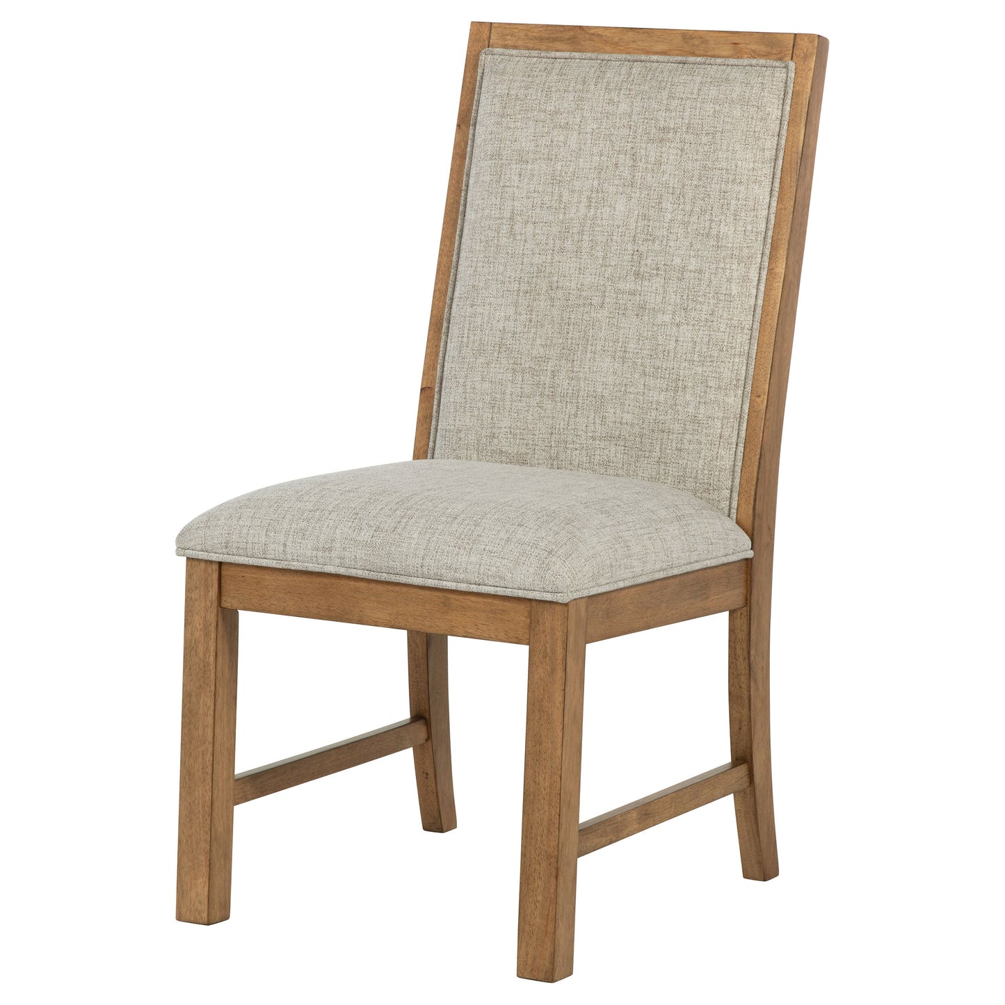 Silla auxiliar tapizada Bruner marrón natural (juego de 2)