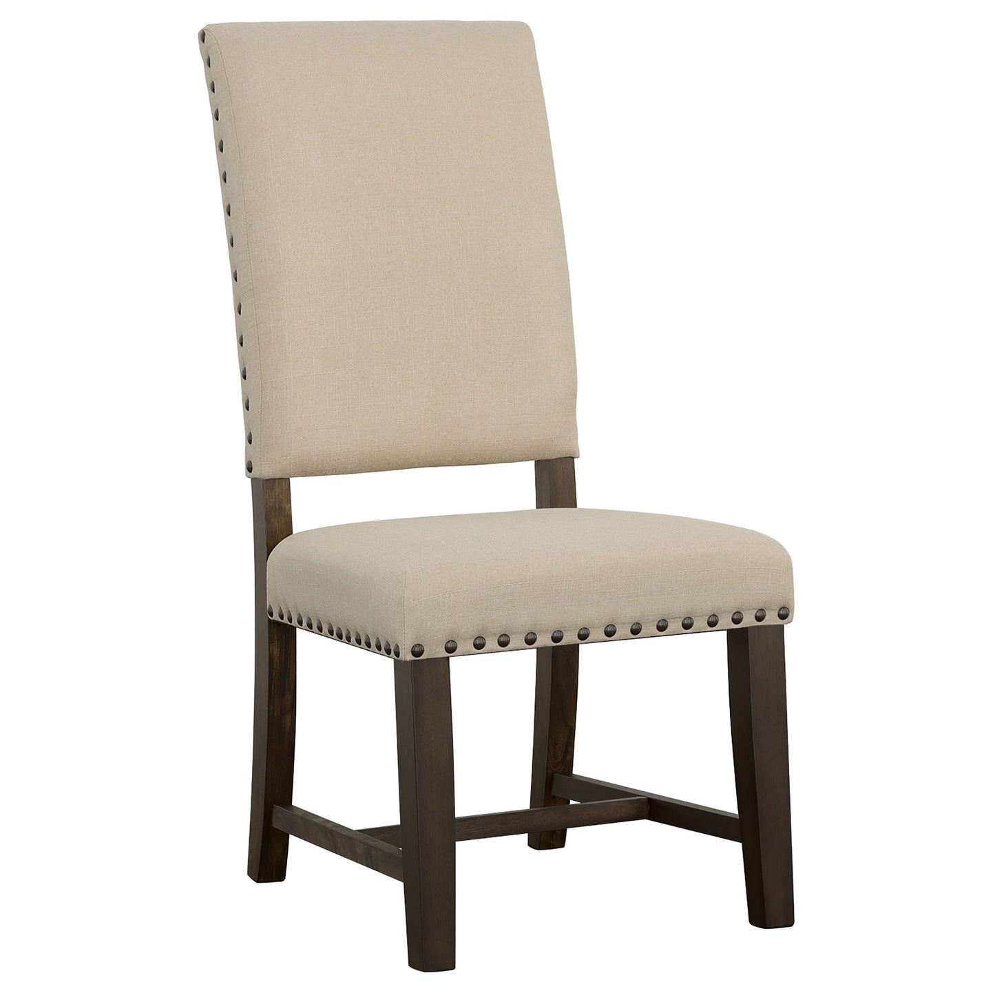 Silla de comedor tapizada Twain beige (juego de 2)