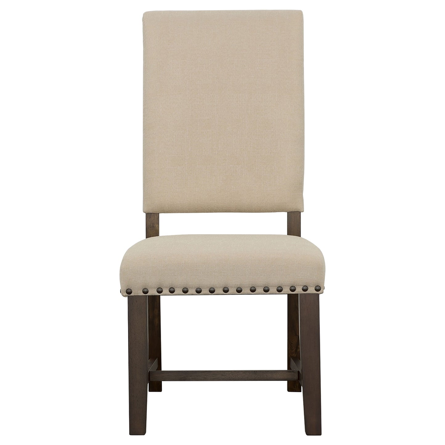 Silla de comedor tapizada Twain beige (juego de 2)