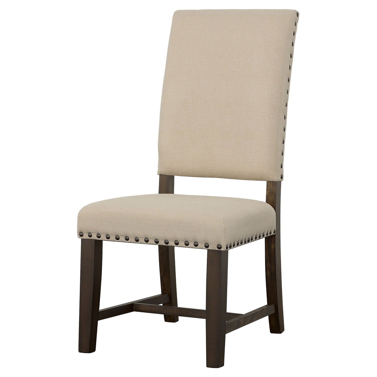 Silla de comedor tapizada Twain beige (juego de 2)