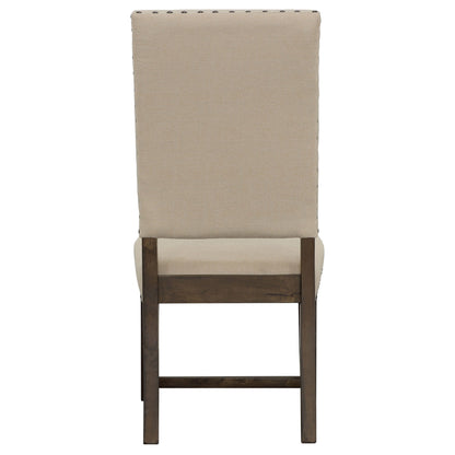 Silla de comedor tapizada Twain beige (juego de 2)