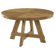 Juego de mesa de comedor Danvers en roble marrón y café con leche