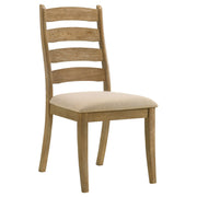 Silla de comedor de madera Dalila color capuchino (juego de 2)