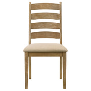 Silla de comedor de madera Dalila color capuchino (juego de 2)