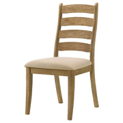 Silla de comedor de madera Dalila color capuchino (juego de 2)