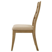 Silla de comedor de madera Dalila color capuchino (juego de 2)