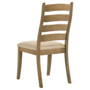Silla de comedor de madera Dalila color capuchino (juego de 2)