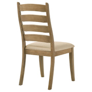Silla de comedor de madera Dalila color capuchino (juego de 2)