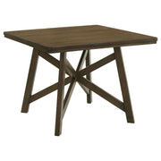 Juego de comedor Canfield de 47 pulgadas de altura de mostrador marrón