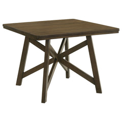 Juego de comedor Canfield de 47 pulgadas de altura de mostrador marrón