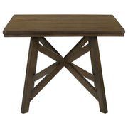 Juego de comedor Canfield de 47 pulgadas de altura de mostrador marrón