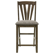 Juego de comedor Canfield de 47 pulgadas de altura de mostrador marrón