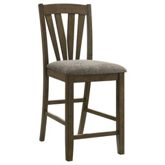 Sillas de comedor Canfield de altura de mostrador, color marrón (juego de 2)