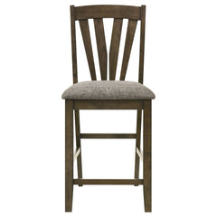 Sillas de comedor Canfield de altura de mostrador, color marrón (juego de 2)