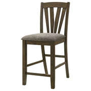 Sillas de comedor Canfield de altura de mostrador, color marrón (juego de 2)