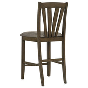 Sillas de comedor Canfield de altura de mostrador, color marrón (juego de 2)