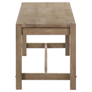 Banco de comedor con base de caballete de madera Scottsdale, color marrón lavado