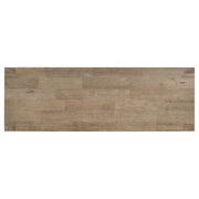 Banco de comedor con base de caballete de madera Scottsdale, color marrón lavado