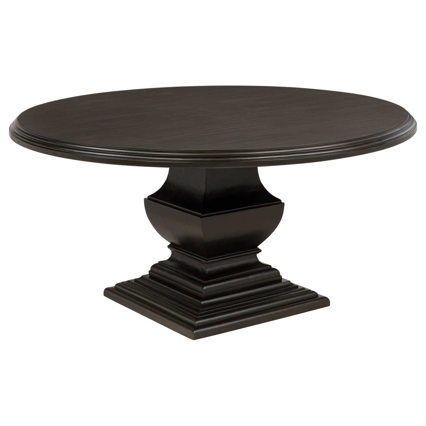 Twyla Round Wood Dining Room Table Set Dark Cocoa
