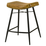 Bayu Leather Upholstered Counter Stool  (Set of 2)