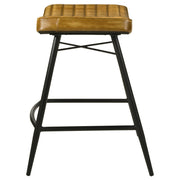 Bayu Leather Upholstered Counter Stool  (Set of 2)