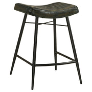 Bayu Leather Upholstered Counter Stool  (Set of 2)