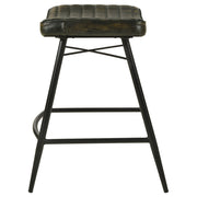 Bayu Leather Upholstered Counter Stool  (Set of 2)