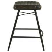 Bayu Leather Upholstered Counter Stool  (Set of 2)