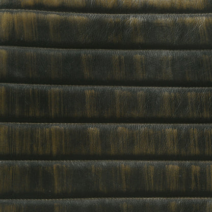 Taburete de bar Bayu tapizado en cuero color camel antiguo (juego de 2)