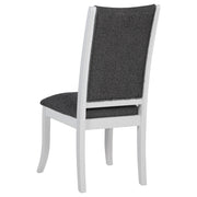 Judd 54-inch Round Wood Dining Table Set Pearl White