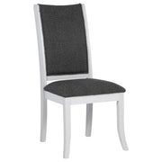 Judd 54-inch Round Wood Dining Table Set Pearl White