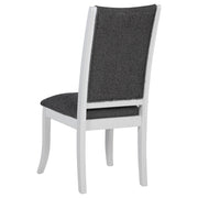 Judd 54-inch Round Wood Dining Table Set Pearl White