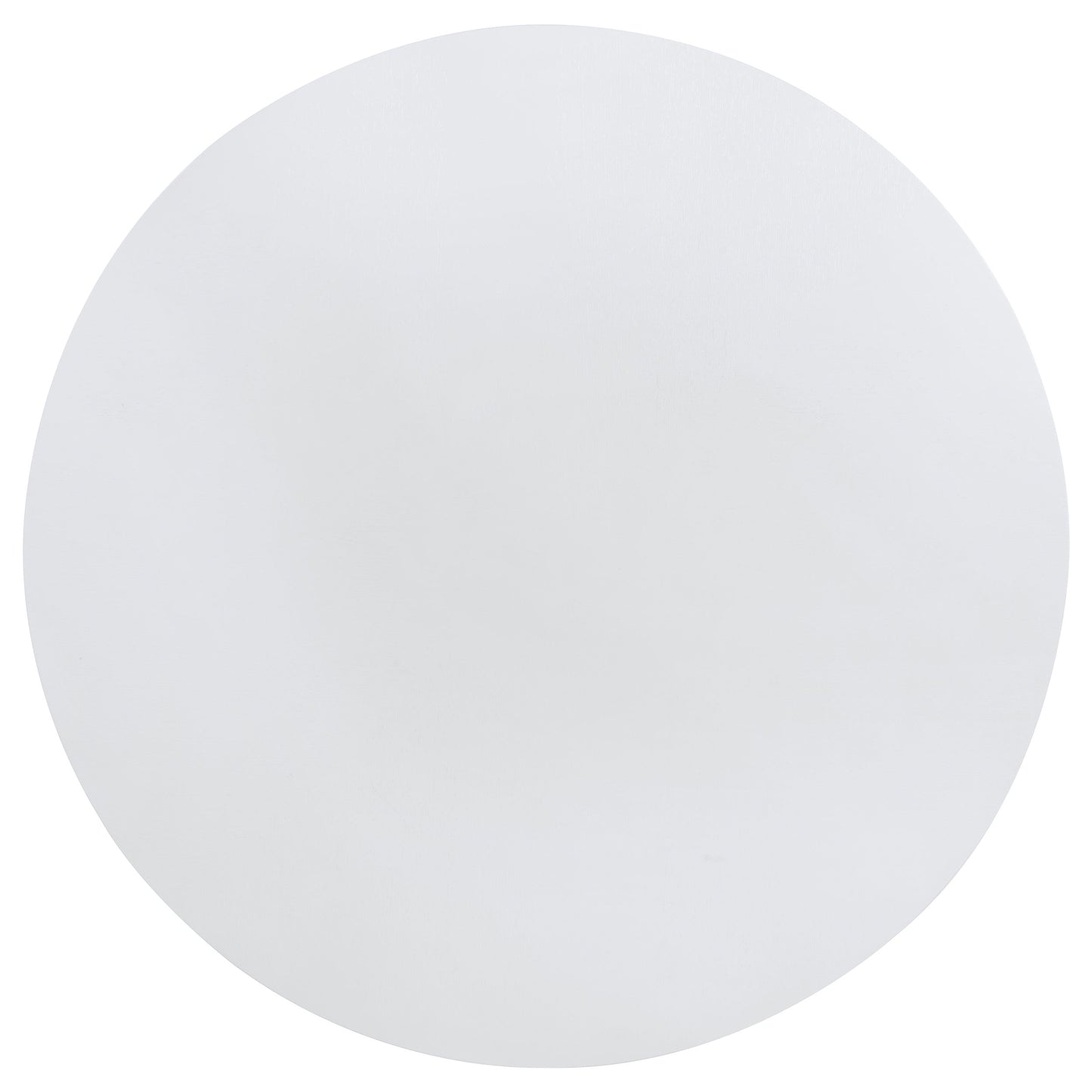 Mesa de comedor redonda de madera Judd de 54 pulgadas con estante en blanco perla