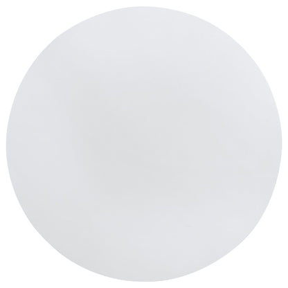 Mesa de comedor redonda de madera Judd de 54 pulgadas con estante en blanco perla