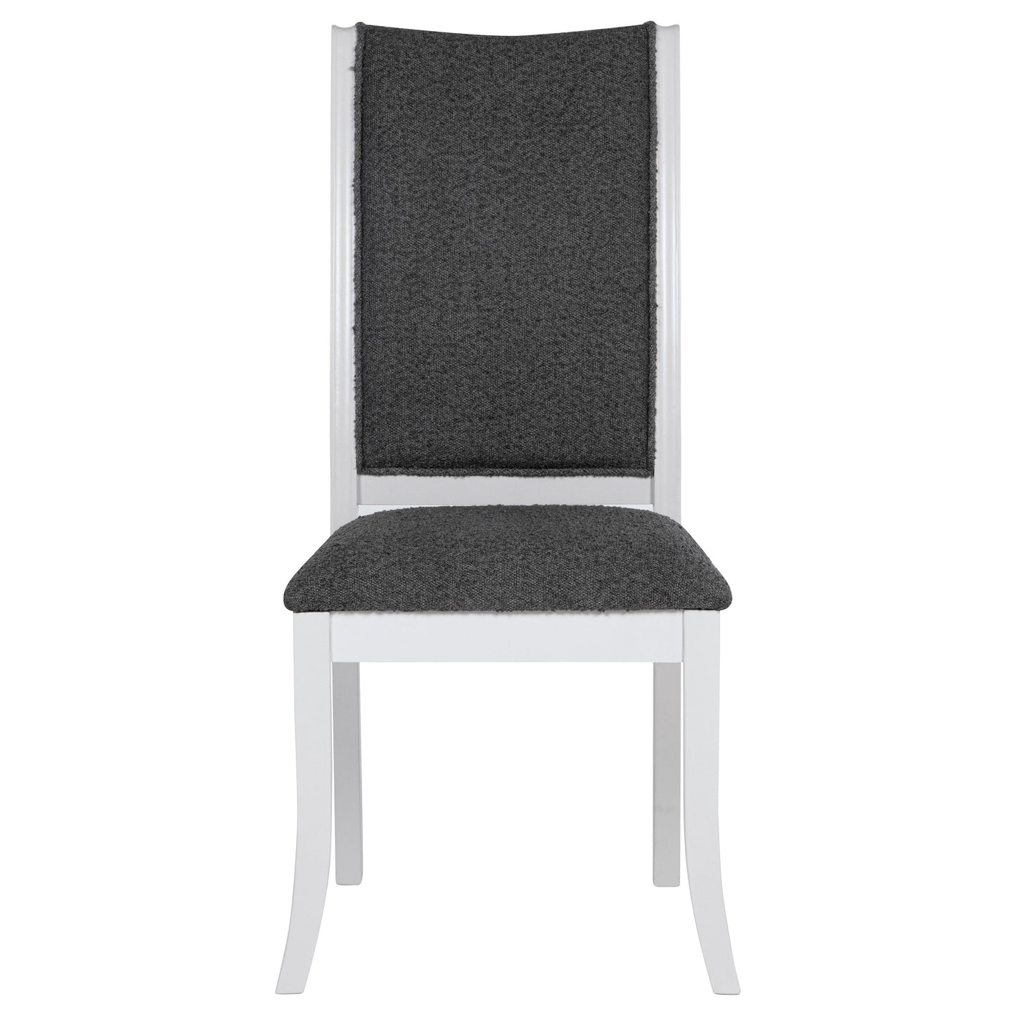 Silla de comedor tapizada Judd en blanco perla (juego de 2)