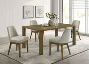 Juego de comedor rectangular Castlewood de 71 pulgadas en roble marrón
