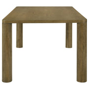 Juego de comedor rectangular Castlewood de 71 pulgadas en roble marrón