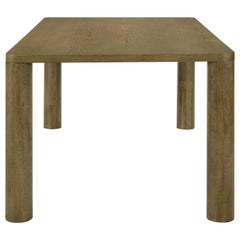Castlewood 71-inch Rectangular Wood Dining Table Brown Oak