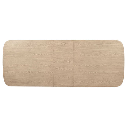 Kailani Rectangular Wood Dining Table Set Beige Oak