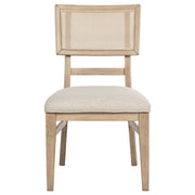 Juego de mesa de comedor rectangular de madera Kailani en roble beige