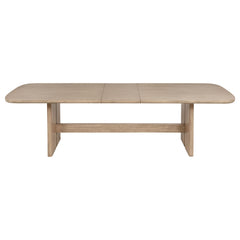 Juego de mesa de comedor rectangular de madera Kailani en roble beige