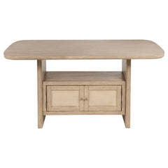 Juego de comedor Kailani Wood de altura de mostrador en roble beige