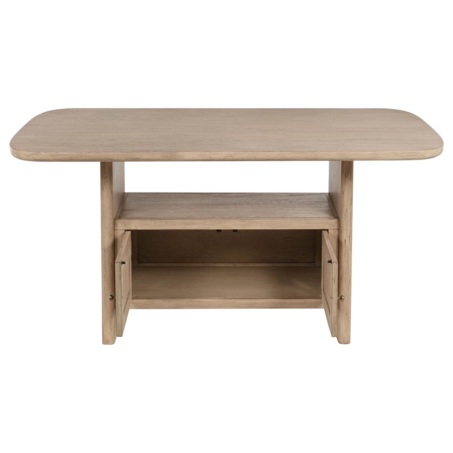 Juego de comedor Kailani Wood de altura de mostrador en roble beige