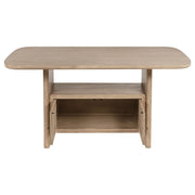 Juego de comedor Kailani Wood de altura de mostrador en roble beige