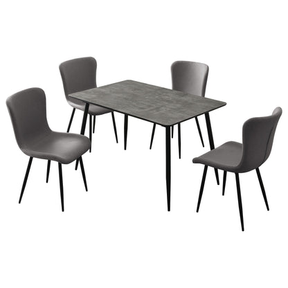 Juego de comedor Horizon con mesa extensible, color gris